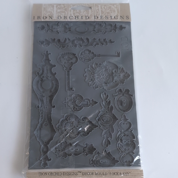 Iron Orchid Designs Mould Lock and Key Silicone Casting Mold IOD #0061 - Picture 1 of 7